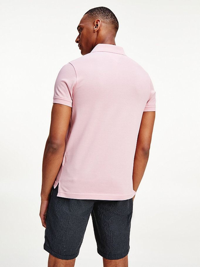 Tommy Hilfiger 1985 Slim Fit Polo Shirts Herren Rosa | AT629DWJA