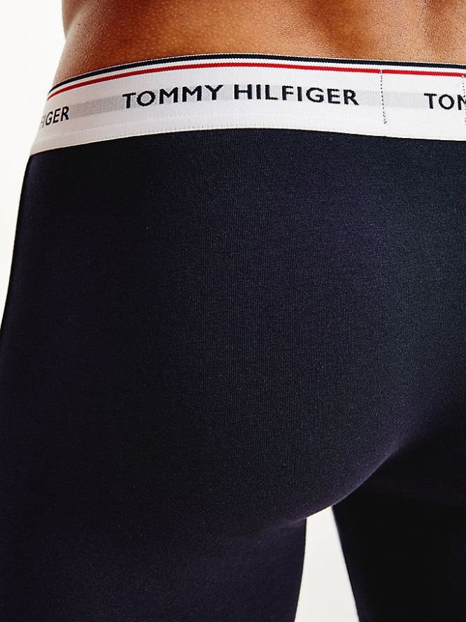 Tommy Hilfiger 3-Pack Organic Baumwoll Boxer Briefs Unterwäsche Herren Weiß | AT619RXAS