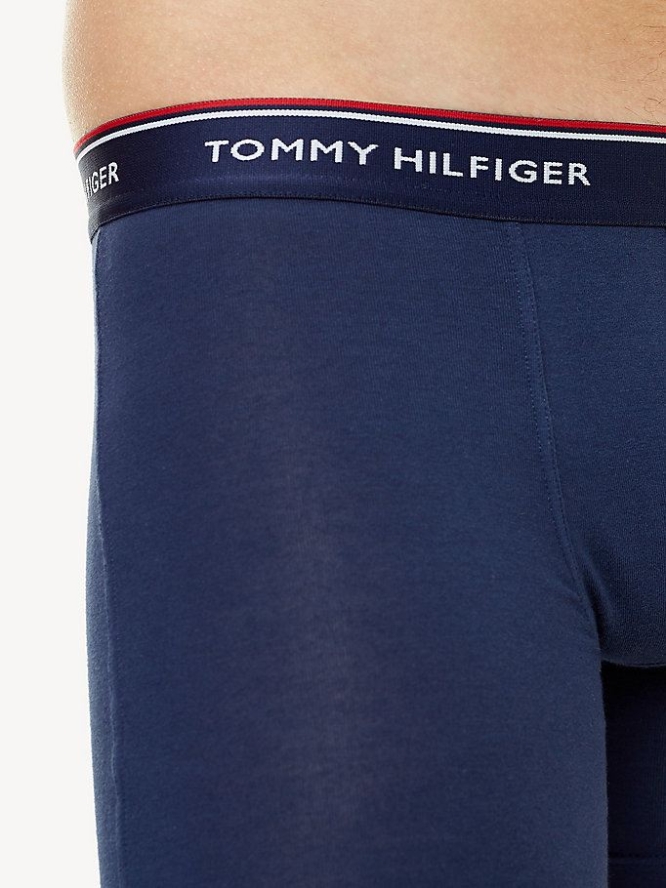 Tommy Hilfiger 3-Pack Stretch Baumwoll Boxer Unterwäsche Herren Navy | AT540HUQB