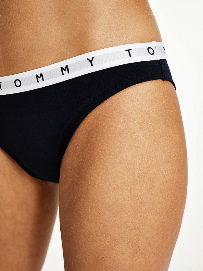 Tommy Hilfiger 3-Pack Stretch Organic Baumwoll Waistband Briefs Unterwäsche Damen Weiß | AT567AQZT