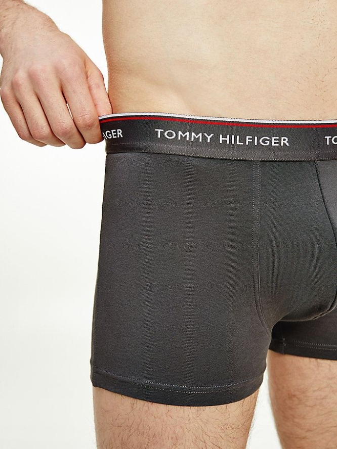 Tommy Hilfiger 5-Pack Logo Stretch Trunks Unterwäsche Herren Grau | AT690YSNG