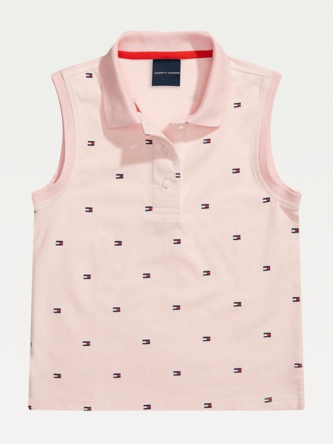 Tommy Hilfiger Adaptive Flag Print Ärmellose Oberteile Kinder Mehrfarbig | AT875FHCP