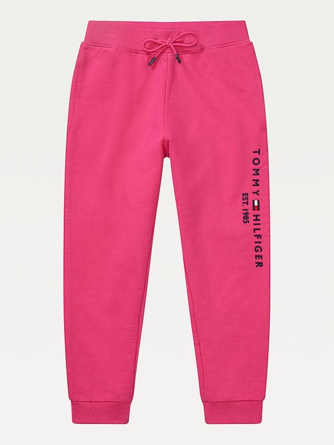 Tommy Hilfiger Adaptive Logo Jogginghose Kinder Rosa | AT675NAIP