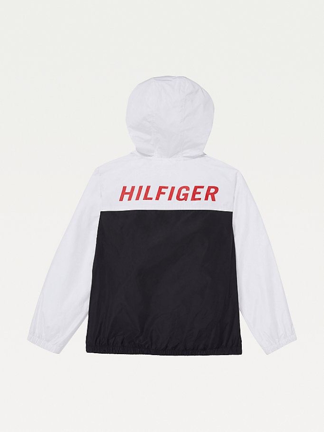 Tommy Hilfiger Adaptive Packable Jacke Kinder Weiß Schwarz | AT980ARNU