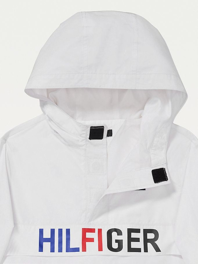 Tommy Hilfiger Adaptive Popover Anorak Jacke Kinder Weiß | AT938AVMO