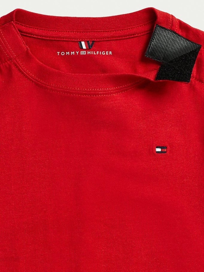 Tommy Hilfiger Adaptive Pure Baumwoll T-shirts Kinder Rot | AT341OWCZ