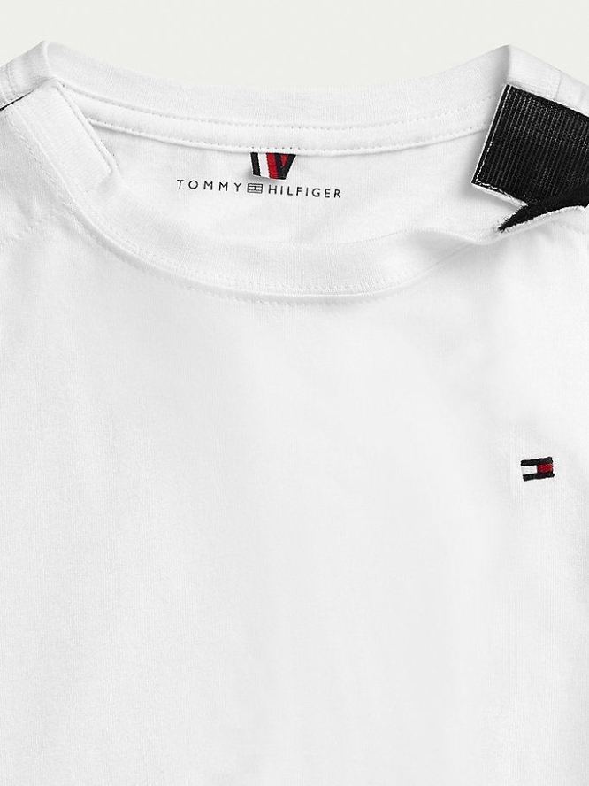 Tommy Hilfiger Adaptive Pure Baumwoll T-shirts Kinder Weiß | AT506ICZG