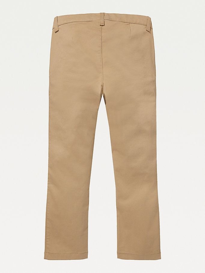 Tommy Hilfiger Adaptive Seated Fit Stretch Chino-hosen Kinder Braun | AT085LFSJ