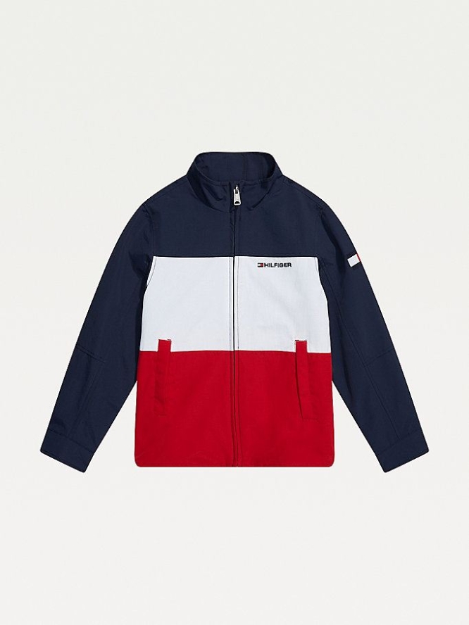 Tommy Hilfiger Adaptive Seated Wear Yachting Jacke Kinder Navy | AT584ATPZ