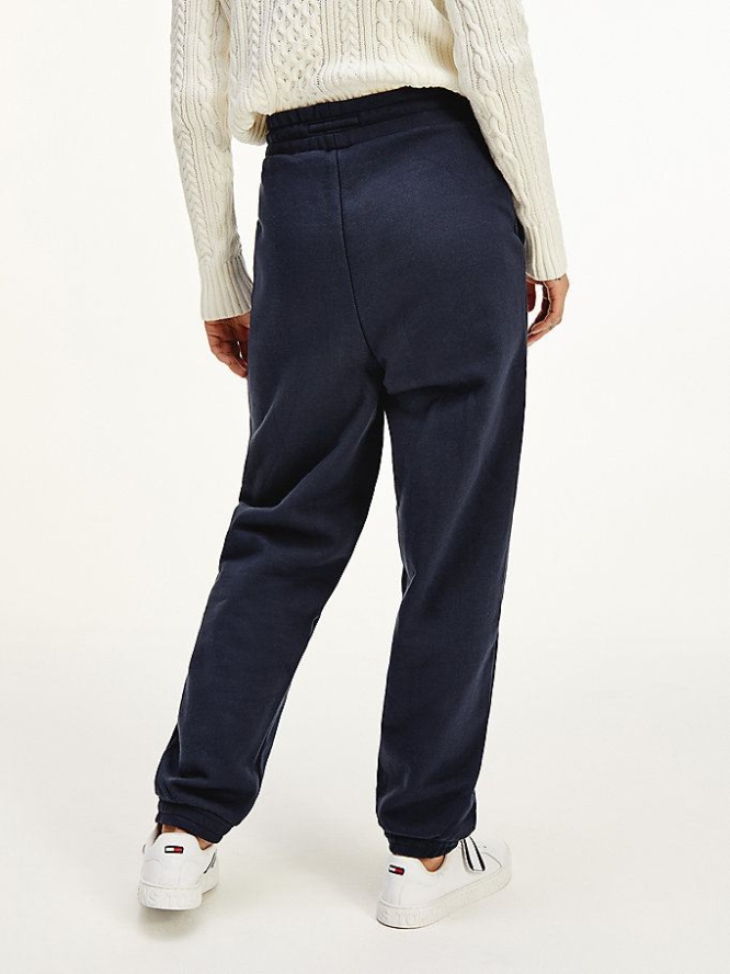 Tommy Hilfiger Badge Relaxed Fit Jogginghose Damen Hellnavy | AT069VBNY