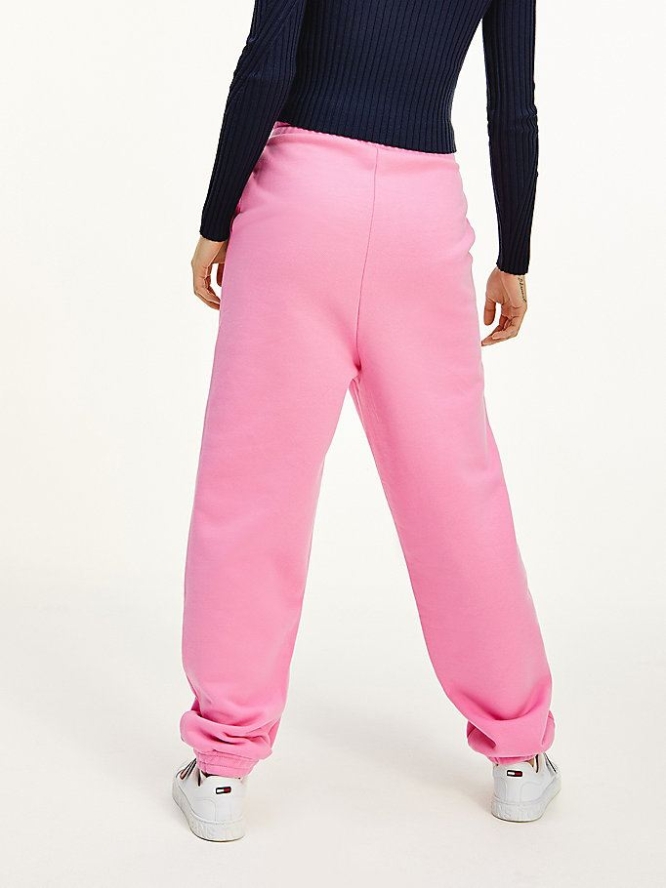 Tommy Hilfiger Badge Relaxed Fit Jogginghose Damen Rosa | AT346TQPI