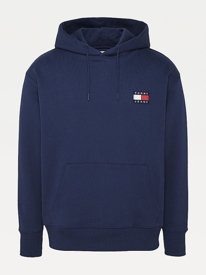 Tommy Hilfiger Badge Relaxed Hoodie Herren Hellnavy | AT574TBWR