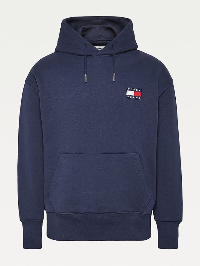 Tommy Hilfiger Badge Relaxed Hoodie Herren Hellnavy | AT574TBWR