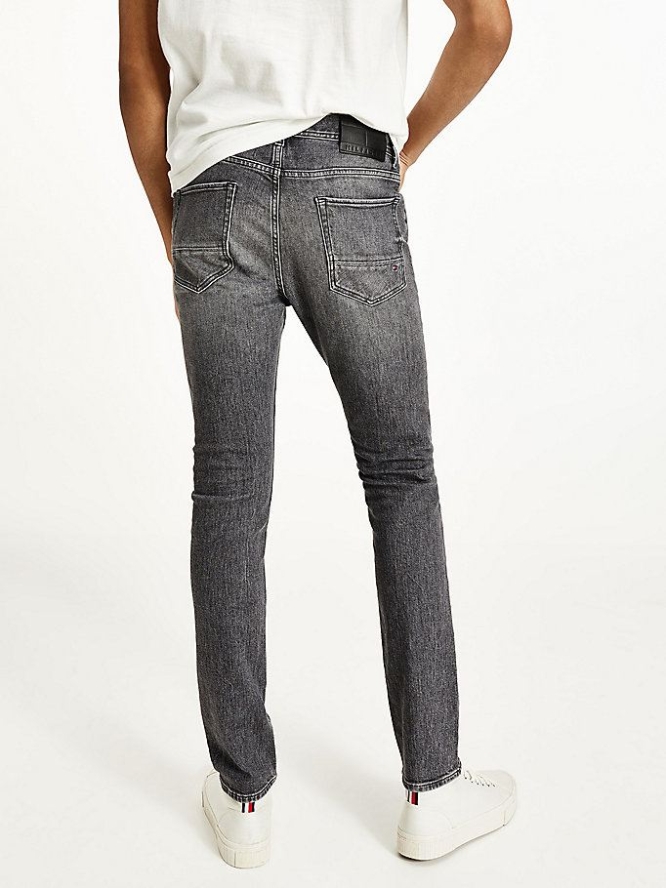 Tommy Hilfiger Bleecker Slim Faded Jeans Herren Grau | AT850YKXG