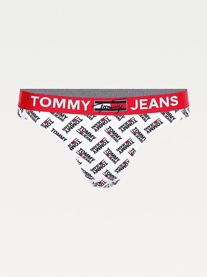 Tommy Hilfiger Brazilian Bikini Bottoms Bademode Damen Weiß | AT039IETV