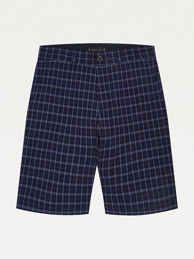 Tommy Hilfiger Brooklyn Check Kurze Hose Herren Navy | AT285TNRE