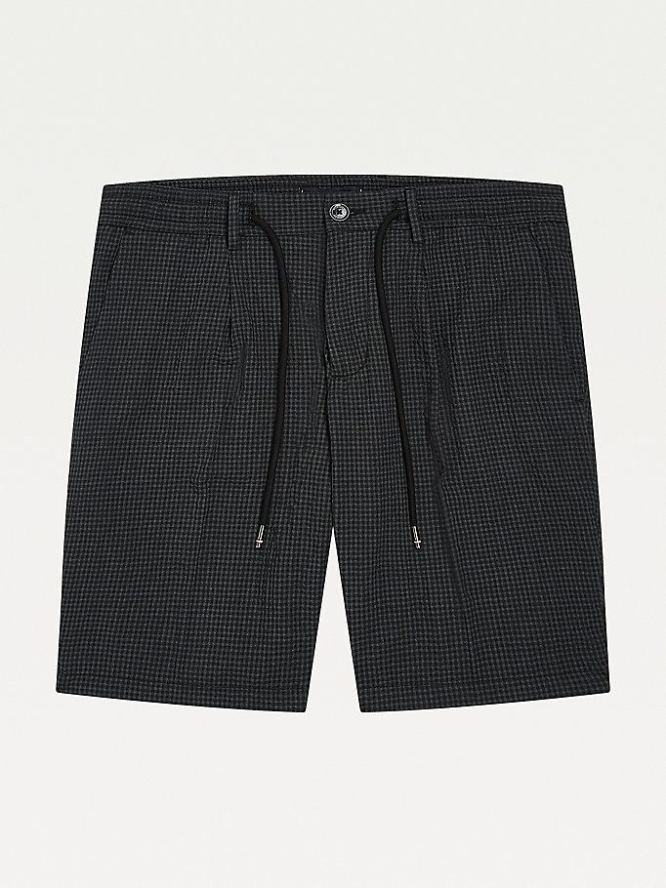 Tommy Hilfiger Brooklyn Gingham Seersucker Kurze Hose Herren Silber | AT403THAP