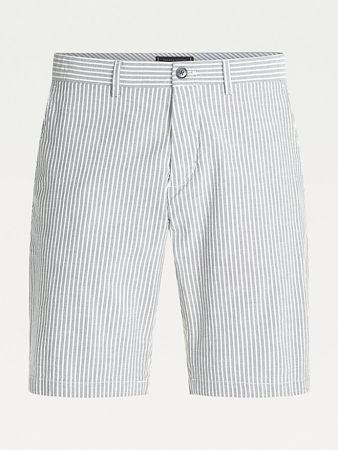 Tommy Hilfiger Brooklyn Pinstripe Kurze Hose Herren Dunkelblau | AT691WDFS