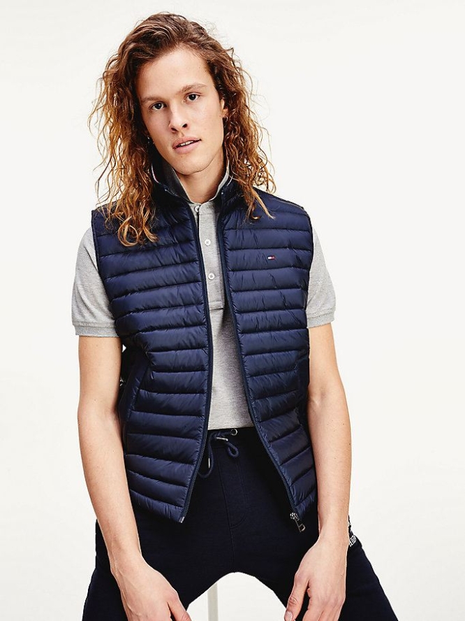 Tommy Hilfiger CORE PACKABLE DOWN VEST Jacke Herren Dunkelblau | AT401EXAN