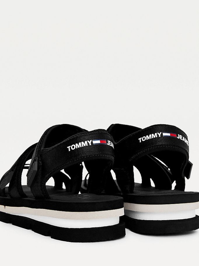 Tommy Hilfiger Chunky Riemen Sandalen Herren Schwarz | AT019ROZT