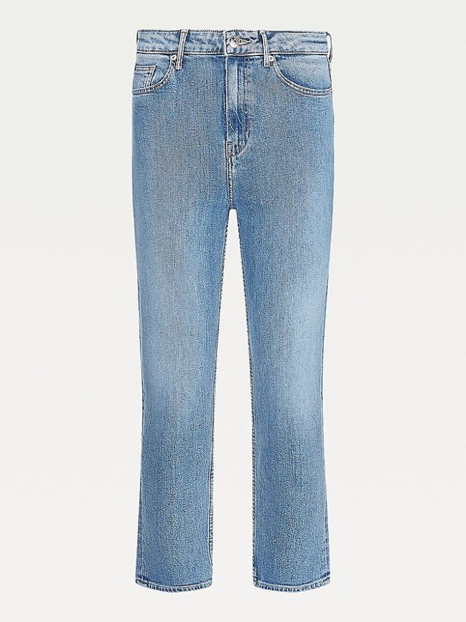 Tommy Hilfiger Classics High Rise Gerade Jeans Damen Hellblau | AT385JXOP