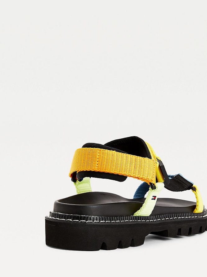 Tommy Hilfiger Colour Pop Chunky Sandalen Herren Gelb | AT240FHLV