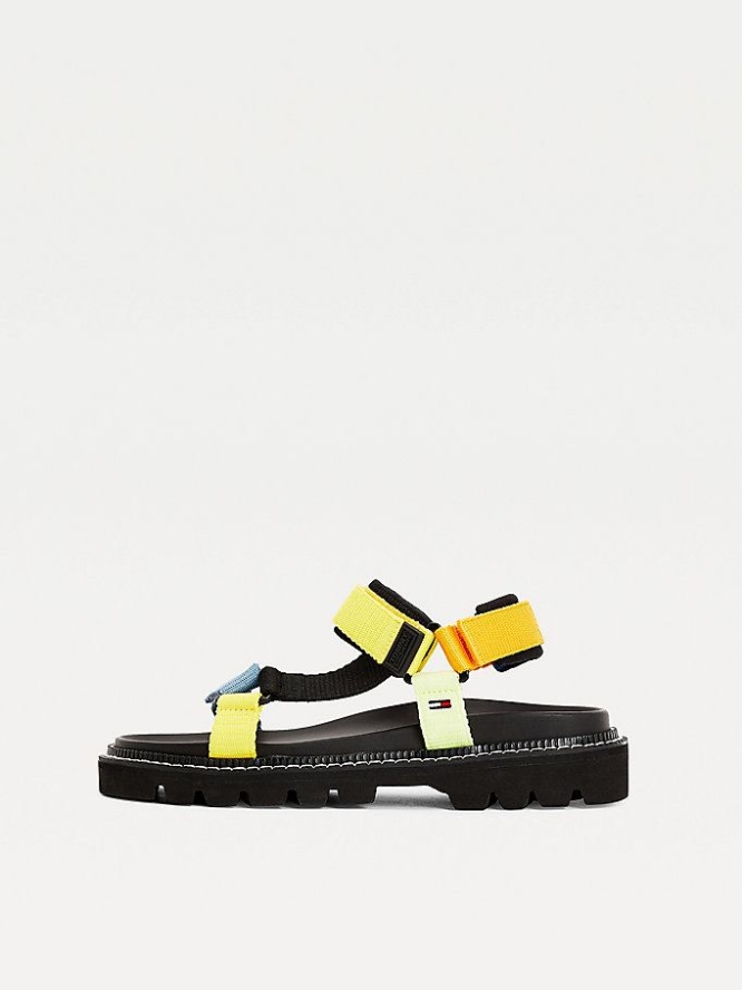 Tommy Hilfiger Colour Pop Chunky Sandalen Herren Gelb | AT240FHLV