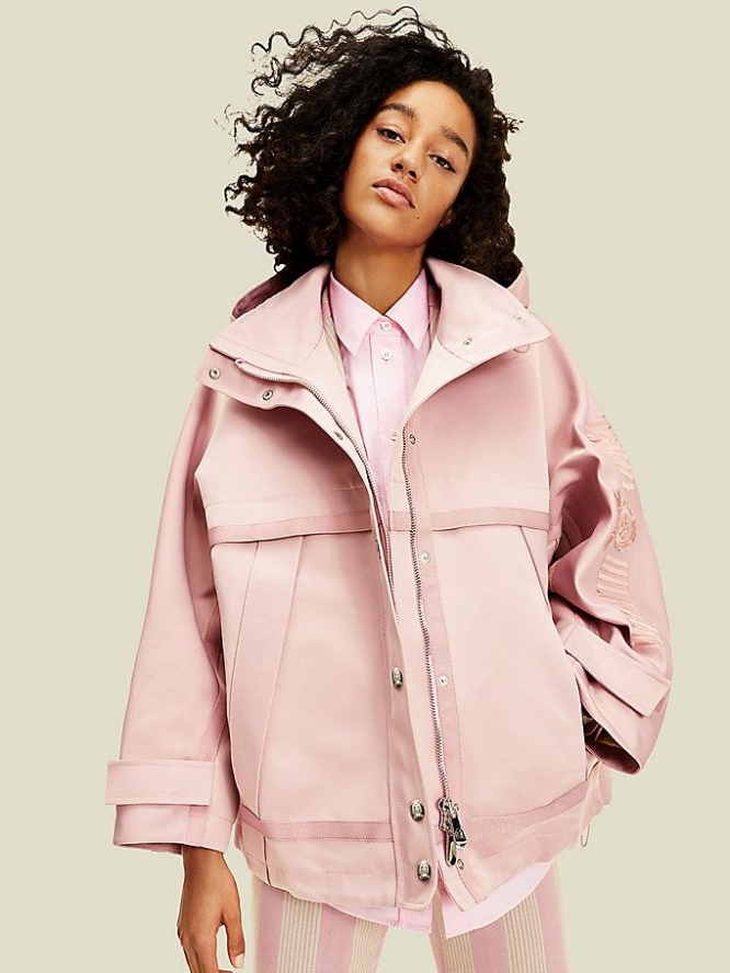 Tommy Hilfiger Crest Sailing Jacke Damen Rosa | AT768UTCG