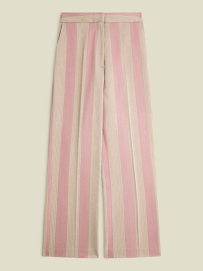 Tommy Hilfiger Crest Stripe Hosen Damen Rosa | AT250SKCG