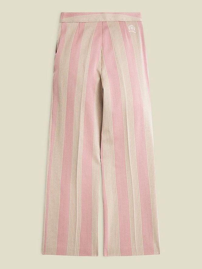 Tommy Hilfiger Crest Stripe Hosen Damen Rosa | AT250SKCG