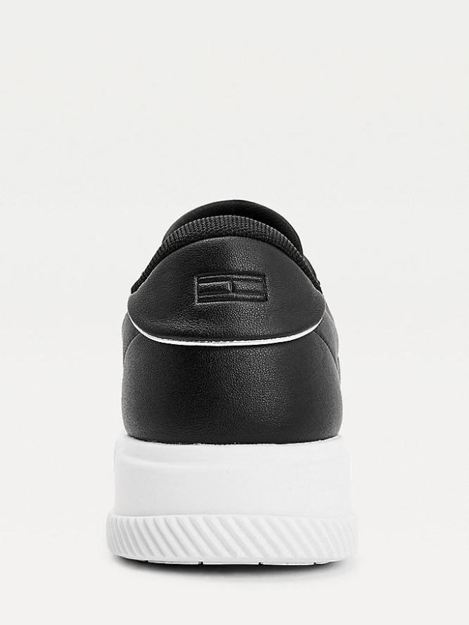 Tommy Hilfiger Cupsole Flatform Sneakers Damen Schwarz | AT642FHRL