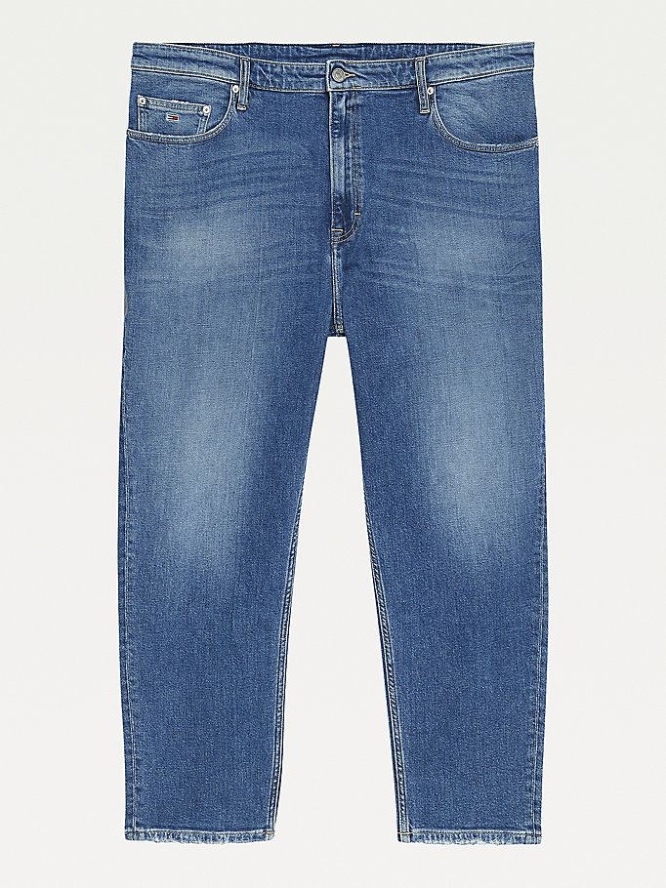 Tommy Hilfiger Curve Mom Ultra High Rise Tapered Jeans Damen Blau | AT312PNBY