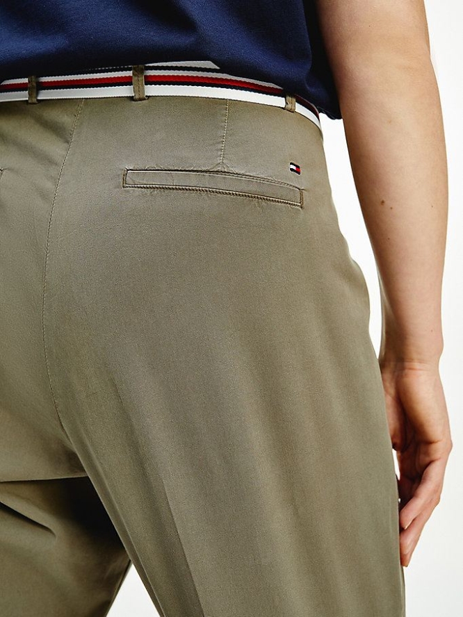 Tommy Hilfiger Curve Slim Fit Chino-hosen Damen Grün | AT205HTIB