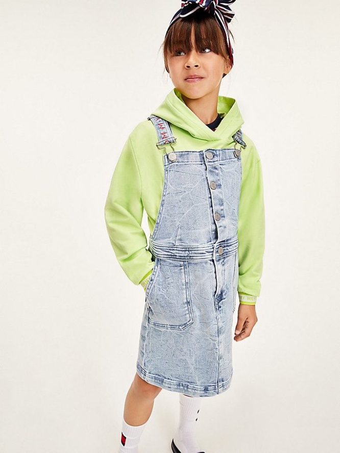 Tommy Hilfiger Denim Dungaree Kleider Kinder Hellblau | AT586VGAN