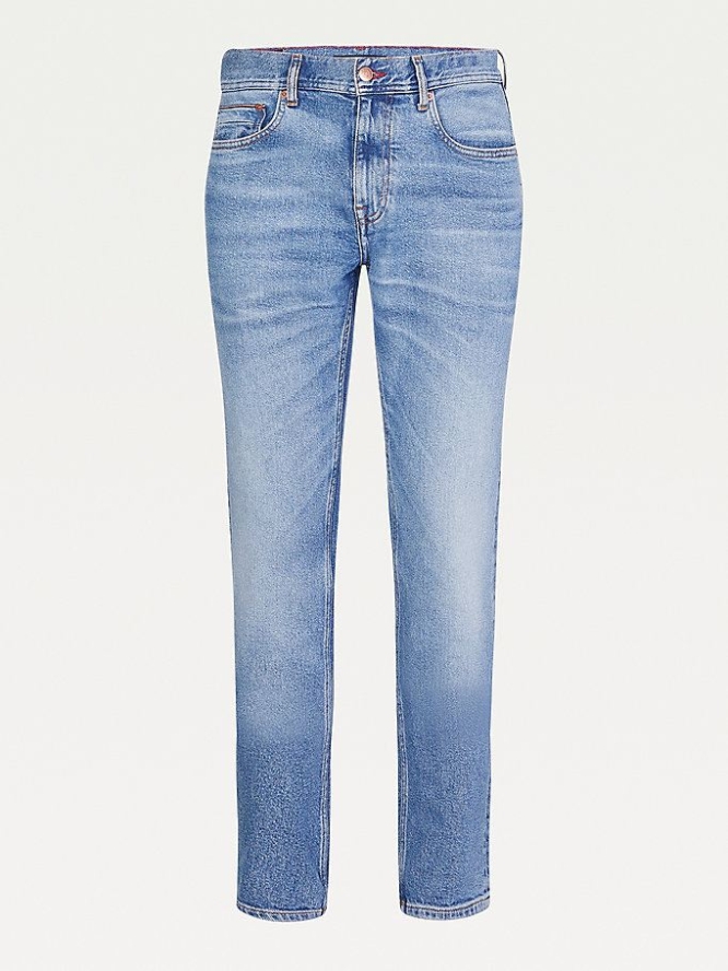 Tommy Hilfiger Denton Gerade Faded Washed Jeans Herren Indigo | AT972YMDU