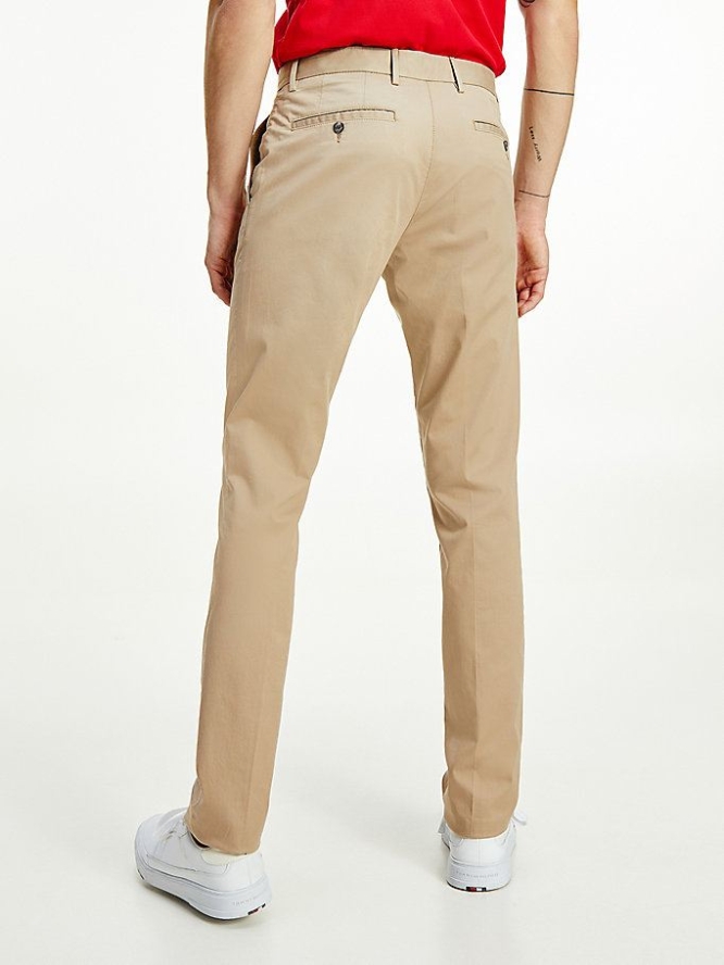 Tommy Hilfiger Denton Gerade TH Flex Chino-hosen Herren Beige | AT571IYQB