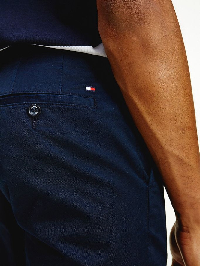 Tommy Hilfiger Denton Gerade TH Flex Chino-hosen Herren Dunkelblau | AT730JIFA