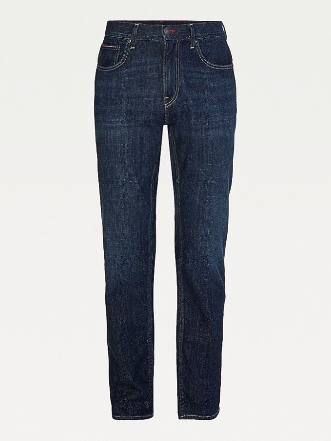 Tommy Hilfiger Denton Gerade Washed Jeans Herren Indigo | AT598LVDI