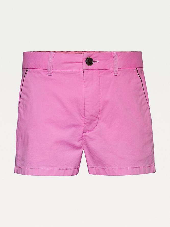 Tommy Hilfiger Essential Chino Kurze Hose Kinder Rosa | AT326ZGNP