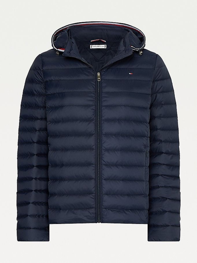 Tommy Hilfiger Essential Down-Filled Gesteppt Mit Kapuze Jacke Damen Dunkelblau | AT685OCTM