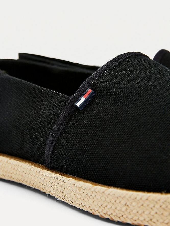 Tommy Hilfiger Essential Espadrilles Freizeitschuhe Herren Schwarz | AT230EZKB