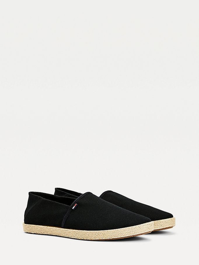 Tommy Hilfiger Essential Espadrilles Freizeitschuhe Herren Schwarz | AT230EZKB