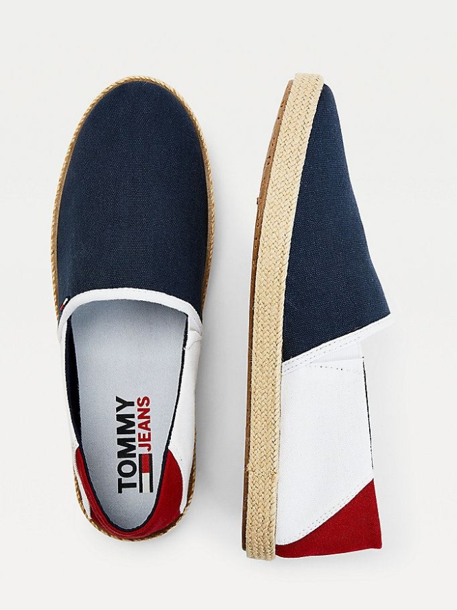 Tommy Hilfiger Essential Espadrilles Freizeitschuhe Herren Weiß | AT301CHAQ