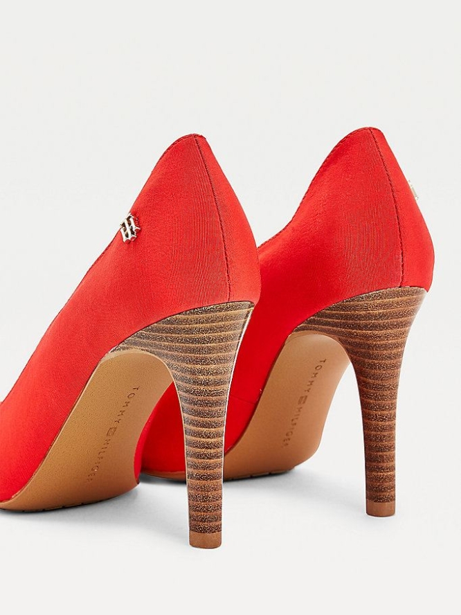 Tommy Hilfiger Essential High Heel Pumps Damen Rot | AT504HDEM