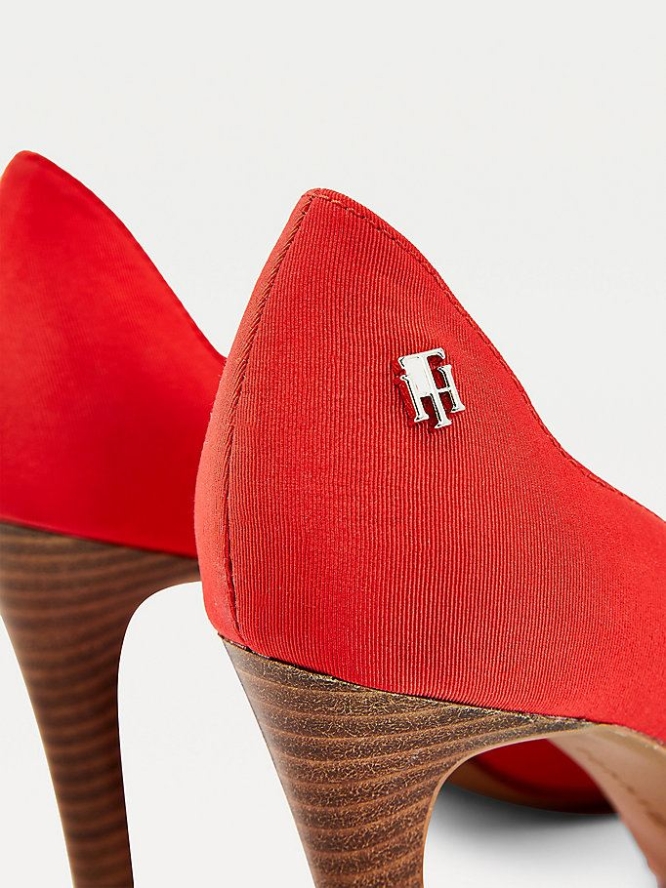 Tommy Hilfiger Essential High Heel Pumps Damen Rot | AT504HDEM