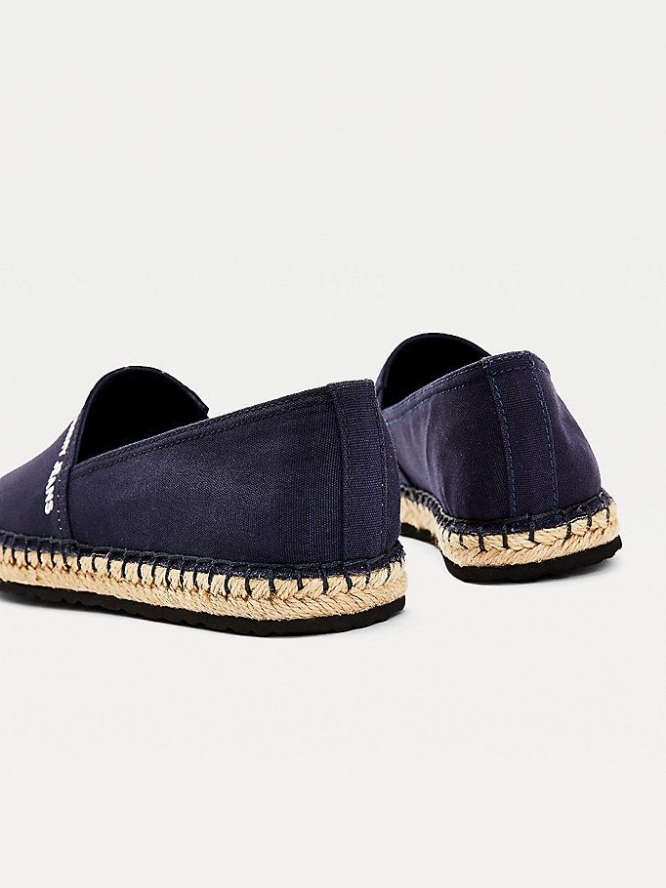 Tommy Hilfiger Essential Logo Espadrilles Flache Schuhe Damen Hellnavy | AT709VTSN