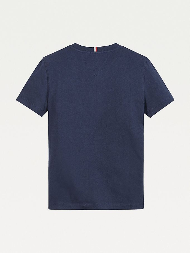 Tommy Hilfiger Essential Logo T-shirts Kinder Hellnavy | AT369VUSN