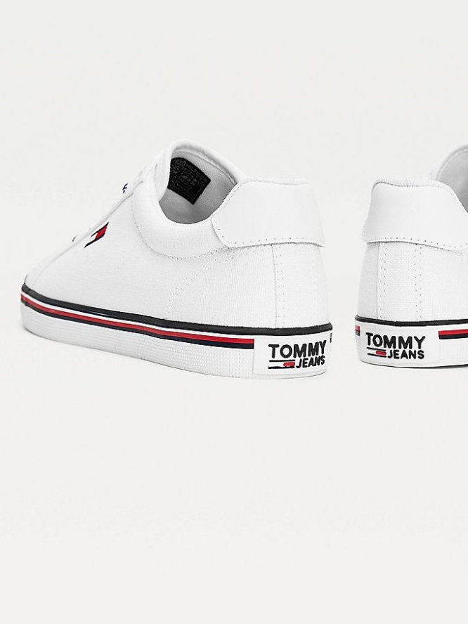 Tommy Hilfiger Essential Low-Top Sneakers Damen Weiß | AT847APZO