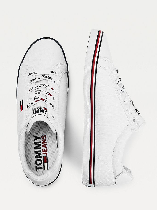 Tommy Hilfiger Essential Low-Top Sneakers Damen Weiß | AT847APZO