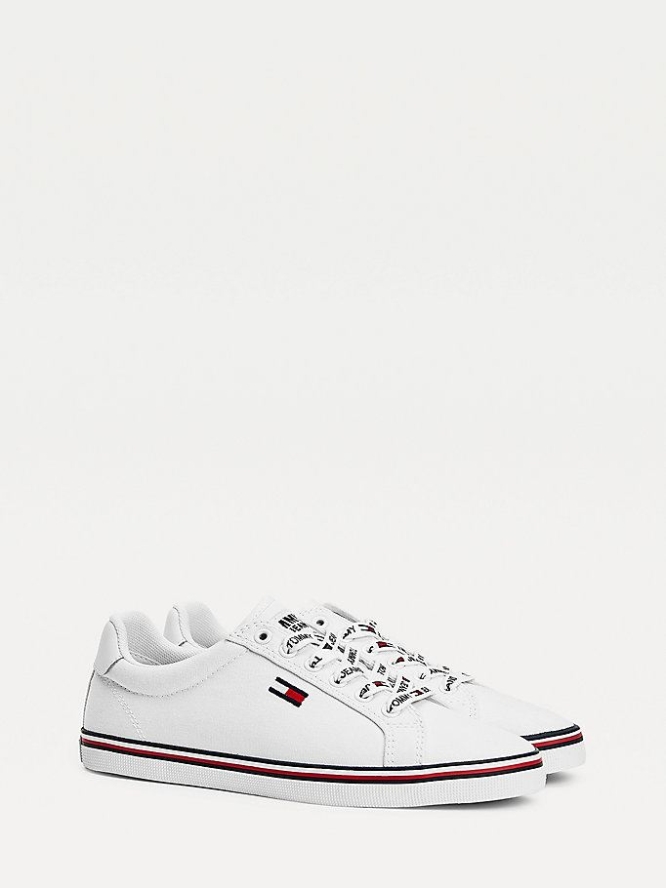 Tommy Hilfiger Essential Low-Top Sneakers Damen Weiß | AT847APZO